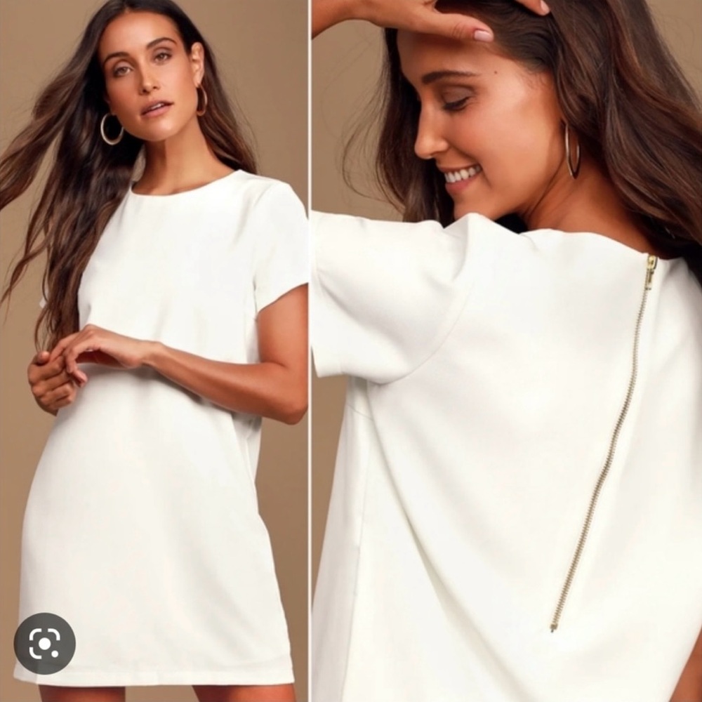 Lulu's Cream Short Dress Size Small